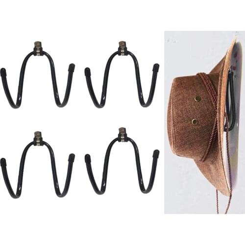 AUXPhome Pack 4, Universal - Metal Rack - Cowboy Hat Rack/Cowboy Hat Holder/Coyboy Hat Organizer/Cowboy Hat Storage Display/Cowb