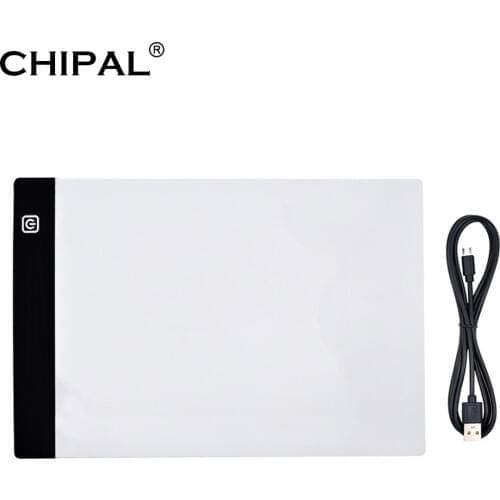CHIPAL Digital A4 LED Drawing Tablet Graphic Tablets Light Box Electronics USB Art Graphics Diamond Painting Writing Copy Board