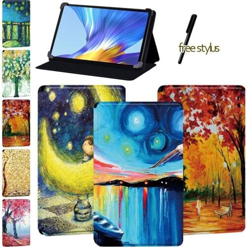 Tablet Case for HuaweiHonor V6/ Enjoy Tablet 2 10.1/MatePad(10.4/10.8)/MatePad Pro 10.8/MatePad T8 - Paint Leather Cover Case