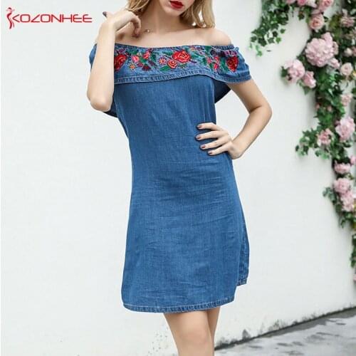 Kozonhee Fashion Denim Dresses