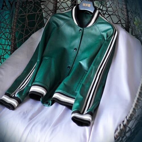 AYUNSUE Genuine Leather Jacket Women Sheepskin Coat Female Korean Casual Coats and Jackets Spring Autumn 2021 Mujer Chaqueta 21