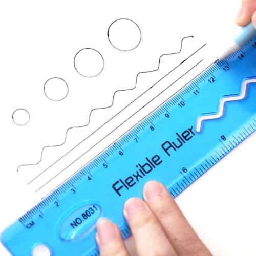 Soft Ruler Multicolour Flexible Creative Stationery Ruler Office School Supplies Kid Gift Student Products