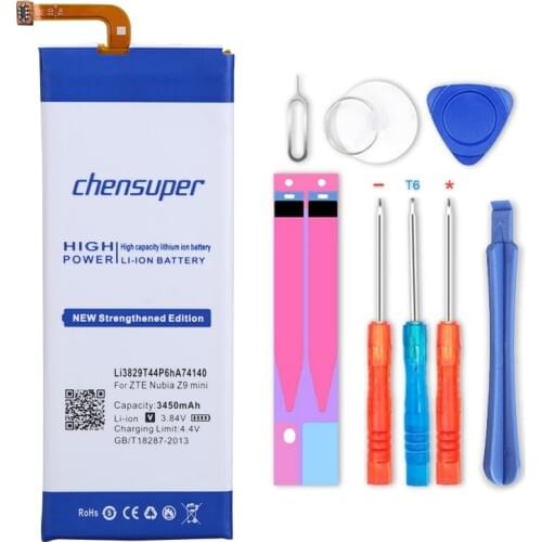 New 3450mAh Li3829T44P6hA74140 Battery for ZTE Nubia Z9 mini NX511J cell phone battery