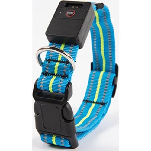 20PCS / LOT LED Dog Collar Reflective Stripe Waterproof Luminous Collar USB Rechargeable Flash Pet Collar