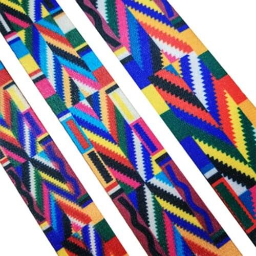 Printed webbing new polyester color computer webbing clothing backpack pet accessories