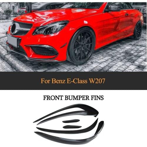 Carbon Fiber Front Bumper Fender Trim Air Vent For Mercedes-Benz E Class W207 E350 E400 E550 Coupe Convertible Sport 2014 - 2016