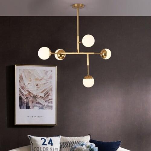 Nordic deco maison pendant lights crystal LED pendant lights living room luminaire suspendu