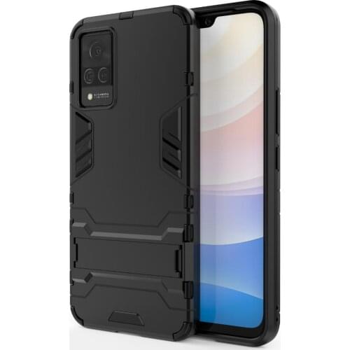 For vivo S9 Case 6.44 inch Shockproof TPU Bumper Ring Holder Stand Armor Phone cover