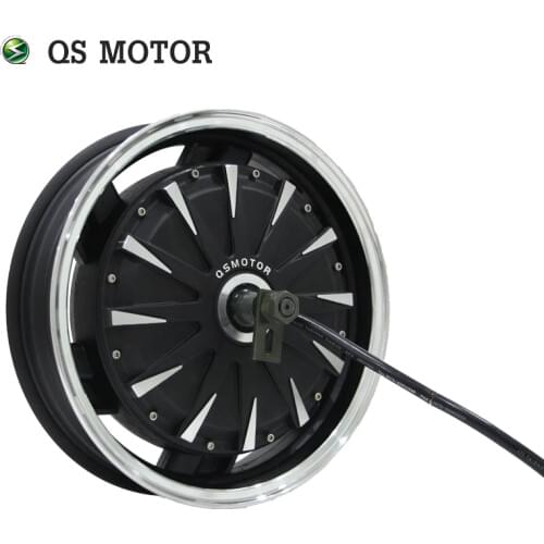QS Motor 14*3.5inch 3000W 40h V1 260 Electric BLDC Wheel Hub dual shaft Motor
