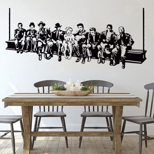 Solemn Lunch PVC Carved Removable Wall Sticker Living Room House Decoration Kitchen Vinyl Art Decal Home Decor