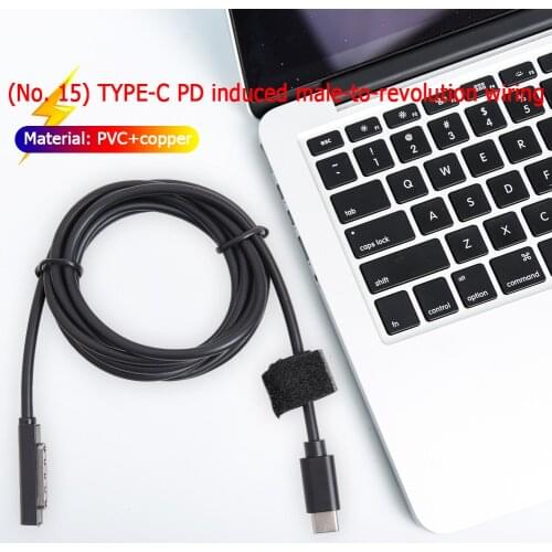 Headphone Player PC Extender Aux Cable Lead Audio Video Cable Adapter Cable Type-C PD Charging Cable Cord for Microsoft