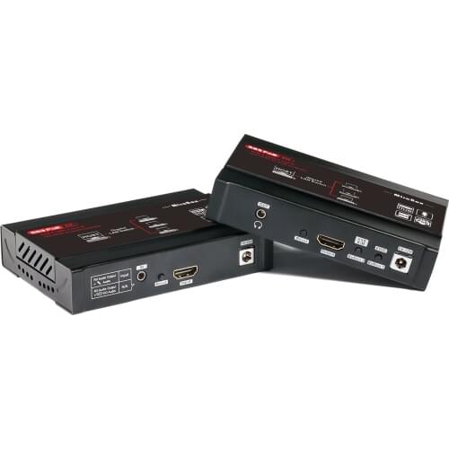 4K HDMI USB KVM Extender Over IP Over CAT5e/ CAT6, One to Many POE-328ft(100m), Receiver with USB 2.0 port4