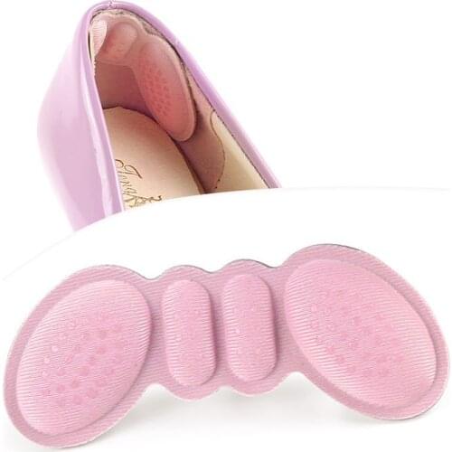1Pair Soft Sponge Insoles Grips Liner Arch Support Shoes Pads Heel Insoles Insert Stickers Foot Care Heel Protector Cushion Pads