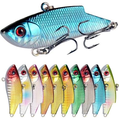 1pcs 55mm 10g Fishing Lure Winter VIB Spoon Bait Isca Artificial Hard Crankbait Wobbler Leurre Peche Salmo for Fishing