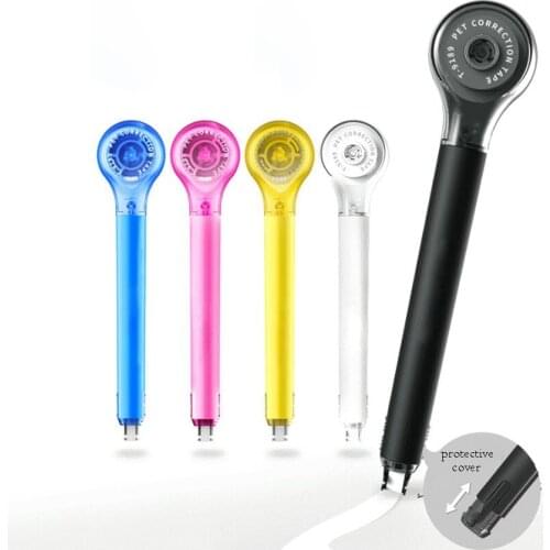 1Pc Mini Pen Shaped Correction Tape Student Stationery Transparent Film White Out Corrector Scrapbooking Diary Altered Tape Gift