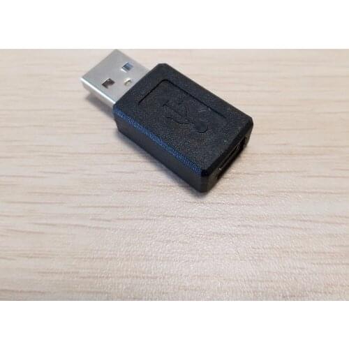 10pcs/lot USB Type A Male to Mini Type B Female Adapter Converter Plug Data Jack Black