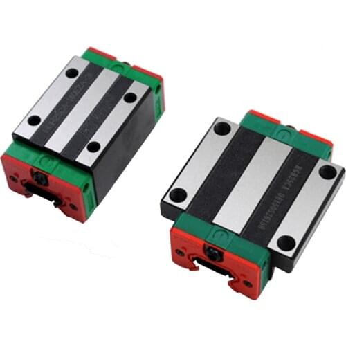 2pcs Linear Rail Guide HGR25 HGH25 any length+4pc HGH25CA Linear Narrow/Flange carriges Sliding Block HGW25CC cnc parts