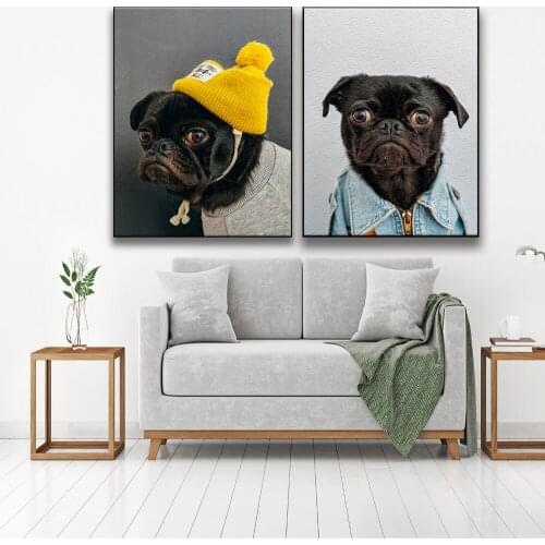 40*50CM DIY Frame Dog Oil Painting By Numbers Kits Acrylic Paint By Numbers On Canvas Handpainted Animal Painting Unique Gift
