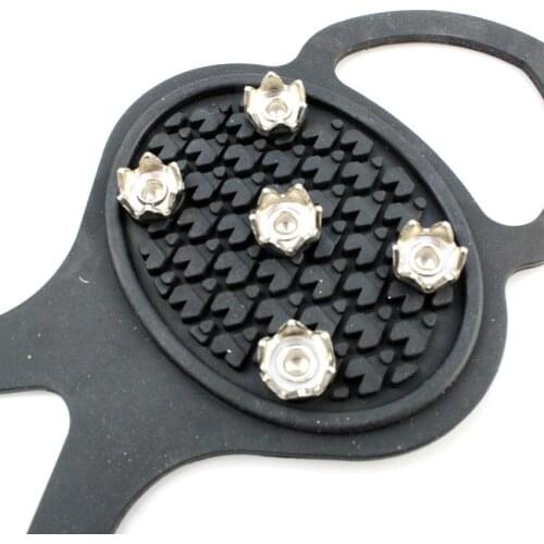 Free shippingrubber snow shoe factory direct gourd type simple slip crampon crampons