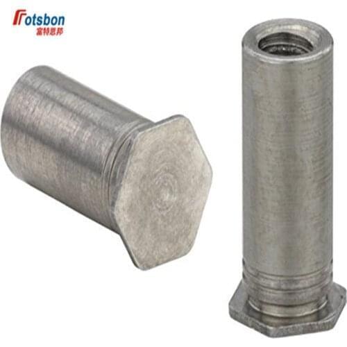 BSOA-3.5M3-20 Blind Hole Threaded Standoffs Self Clinching Feigned Crimped Standoff Server Cabinet Sheet Metal Spacer PEM Rivet