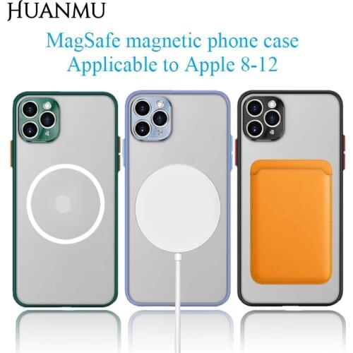 MagSafe Phone Case Support Wireless Charging Phone Case For iPhone 12 Pro Max Mini Xs Max Xr Se 2020 8 Plus Protective Cover
