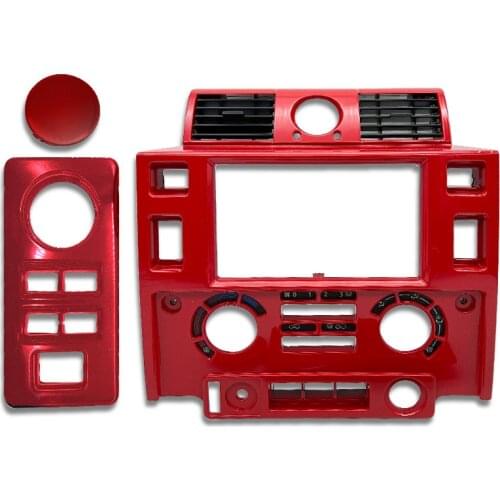 For Land Rover defender interior dashboard center console glossy black matt black CARBON LOOK