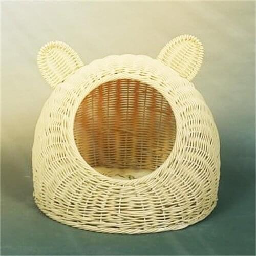 Pets Nest Cat Products Cats Nest Rattan Closed Bracket Cat House Dogs Nest