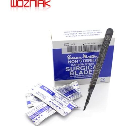 Swann morton 15c Carbon Steel Scalpel Surgical Blade For Mobile Phone Fingerprint Cable PCB Repair DIY Cuting Tools