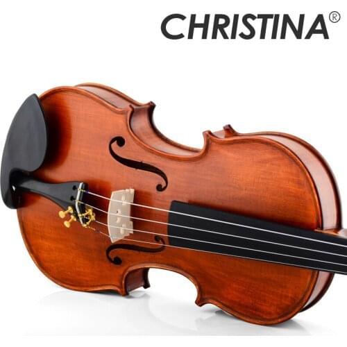 Christina EU3000A violin 4/4 Made in Europe Maple Flamed Violin High-grade Handmade antique violins with fiddle case bow