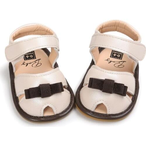 Summer baby soft bottom 0-1 year old female baby non-slip toddler shoes cute love childrens shoes princess shoes