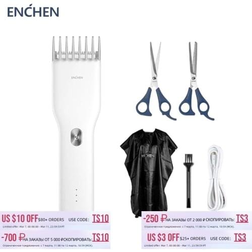ENCHEN Mens Electric Hair Clippers Set Boost Cordless Adult Professional Trimmers R-Round Corner Razor Haircut Machine Original