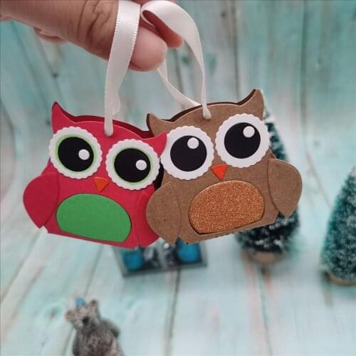 Owl box Gift box Metal Cutting Dies Stencils for DIY Scrapbooking DIY Clear Stamps Steel Embossing Craft Decoration Stencil Fold