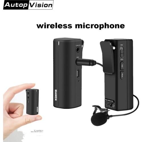 VC15 Wireless Lavalier Microphone Lavalier Lapel 50M HD Sound Interview Mic Voice Recording Mic for iPhone Android Phone DSLR
