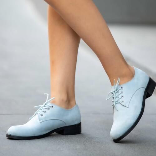 Mio Gusto brand BERTA, Black / Blue/Tan, low Heel High Quality Womens Casual Comfort Oxford Shoes , shoes for women , designer shoes , ladies flat shoes