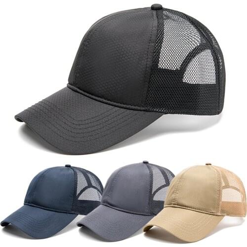 Mens Womens Oversize Mesh Snapback Trucker Baseball Cap Breathable Sport Hat