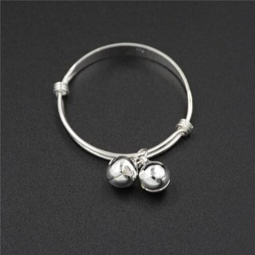 New 1 Pair Adjustable Fashion Bracelets For Baby Cute Kid Bell Bangles Anklet Newborn Infant Children Bracelet Baby Bangle