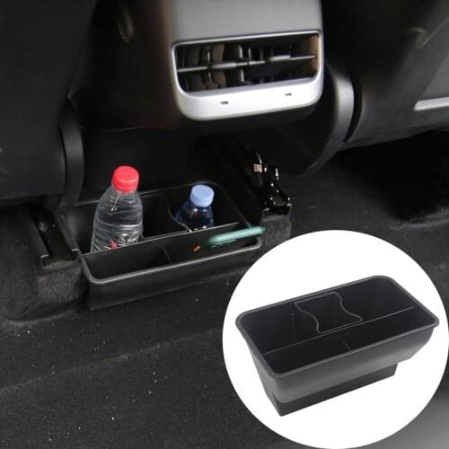Rear Seat Organizer Armrest Box Easy to Install Decoration for Tesla Model Y