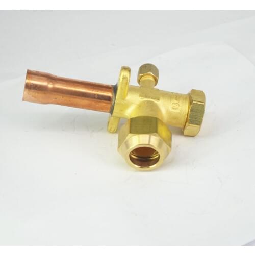 Fit 3/4" 19.02mm OD Copper Tube 3 Ways Air Conditioner Angle Stop Valve Fitting