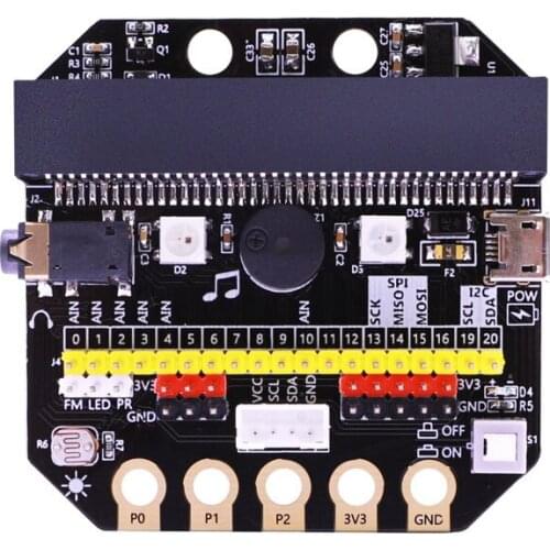 Retail for Basic:Bit IO Expansion Board Horizontal Type Pinboard Microbit Python Development Board for Micro:Bit