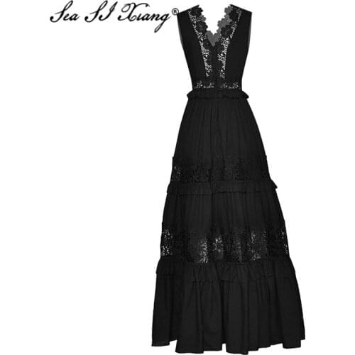 Seasixiang Sleeveless Summer Dresses