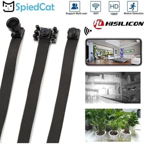 HD 1080P Wide Angle Night vision Lens Network Webcam Wireless WIFI IP P2P Mini Camera DIY Module Motion Camera Support TF Card