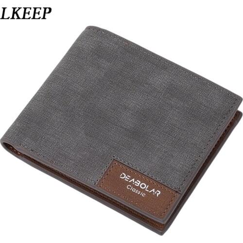 Vintage Man Wallet High Quality Leather Wallets Thin Money Dollar Card Holder Purses For Men
