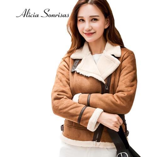 WJXWKL Women's Leather Jackets