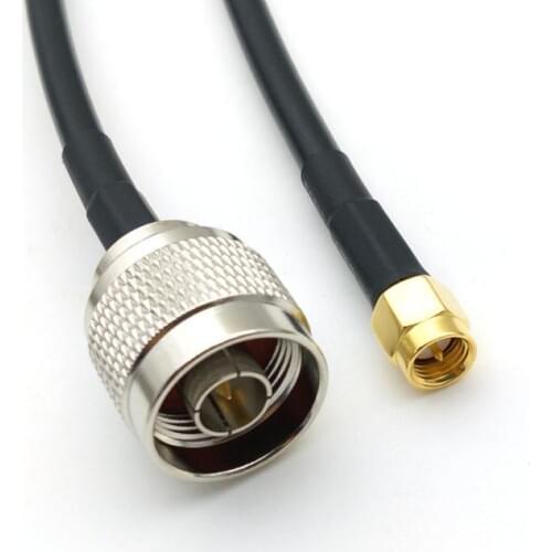 20pcs cable rg58 conector N male and Sma male adapter connector