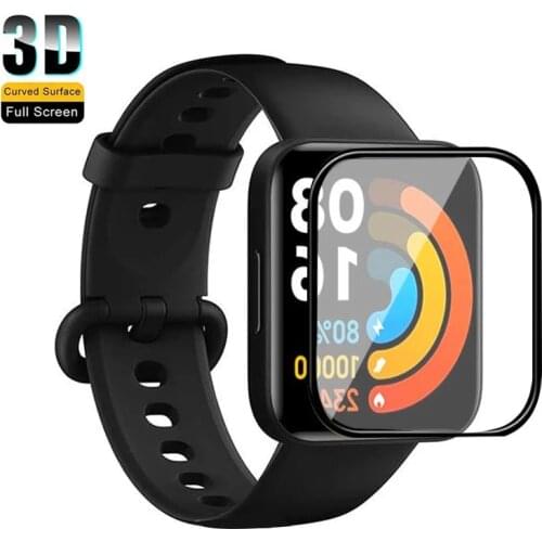 3D Curved Edge Protective Film for Xiaomi Mi Watch Lite Soft Full Cover Screen Protector Film for Redmi Watch