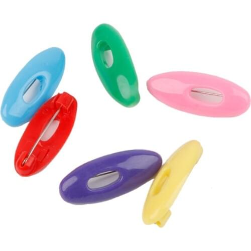 6Pcs Plastic Safety Brooch Pins For Women Muslim Hijab Pin Scarf Enamel Pin Buckle Accessories Headscarf Decoration