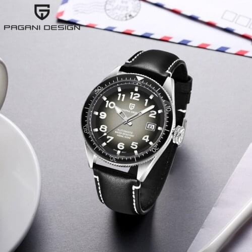 PAGANI DESIGN Watches Mens 2021 Luxury Brand Business Mechanical Automatic Watch For Men Stainless Steel Case Relogio Masculino