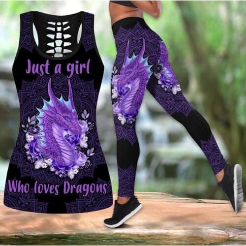Yoga Set Women Hollow-out Sleeveless Top and Slim Legging Yoga Suit Running Fitness Gym Workout Casual Sport Suits Plus Size