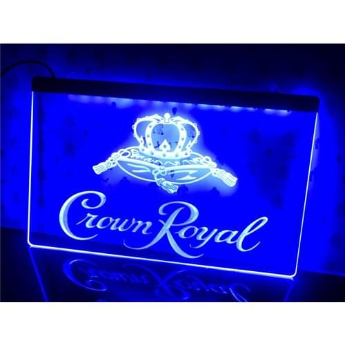 A104 Crown Royal Derby Whiskey Nr Beer Bar Led Light Sign