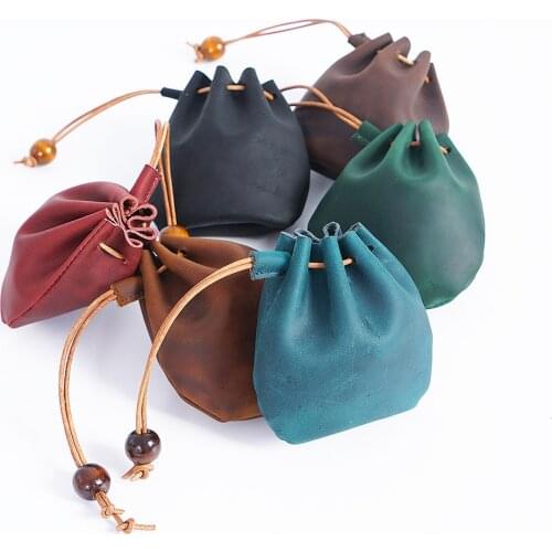 Medieval Renaissance Leather Belt Bag Celtic Viking Coin Pouch Steampunk Drawstring Purse For Men Women Larp Cosplay